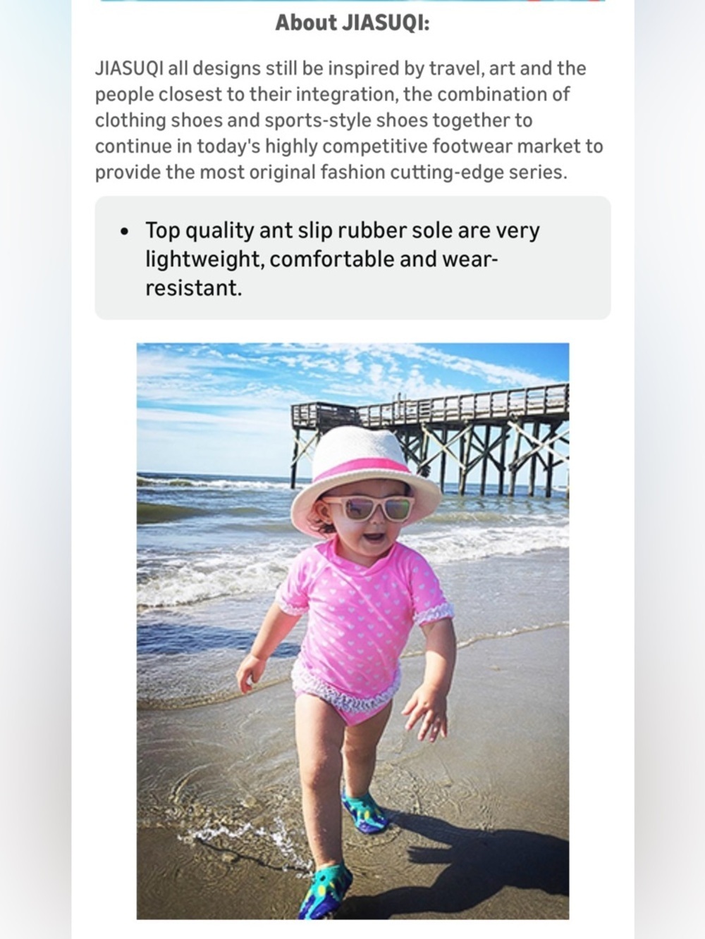 Kids Pink Starfish Water Skin Shoes for Beach Sand Swim & Surf | Baby 18-24 M - Picture 6 of 6